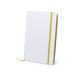 Bloc Notes Personnalisé en Papeterie - Kaffol Matières : carton Couleurs : jaune marquage laser ultra précis