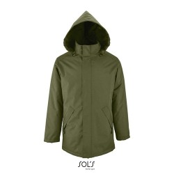 Parka unisexe personnalisée pas chère ROBYN Taille textile : 4XL Couleurs : vert forêt impression haute définition