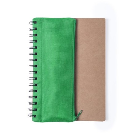 Cahier Éco-responsable et Pratique Personnalisé Mosku Matières : carton recyclé Couleurs : bleu goodies entreprise design