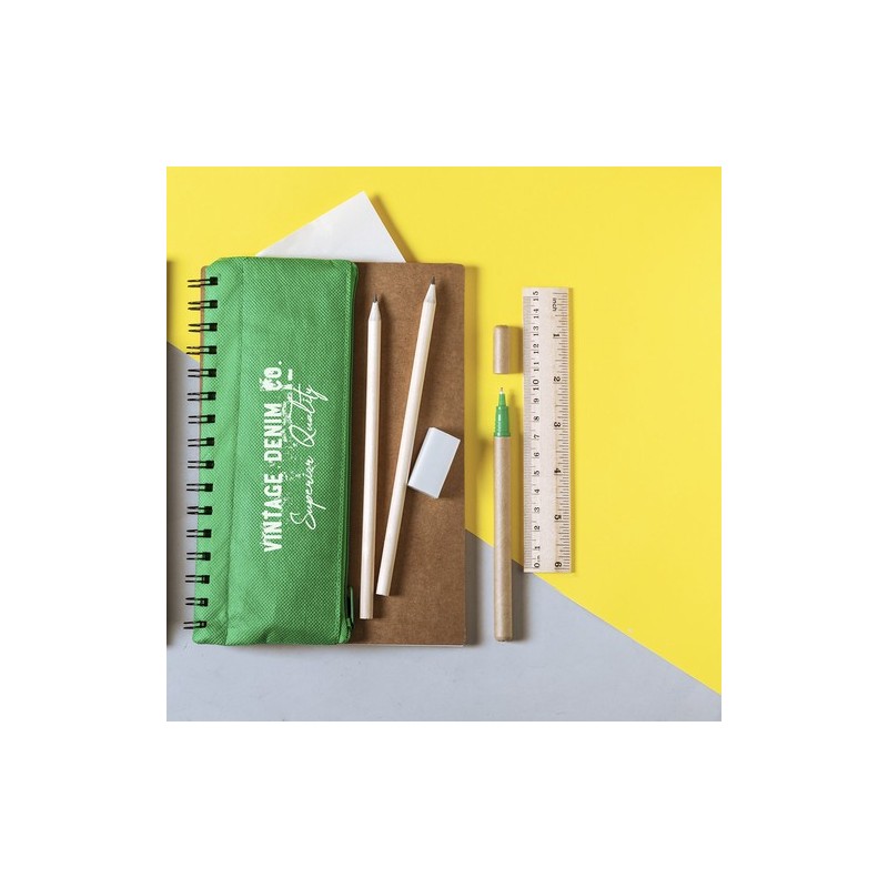 Cahier Éco-responsable et Pratique Personnalisé Mosku Matières : carton recyclé Couleurs : bleu cadeau entreprise pas cher