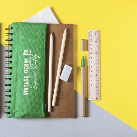 Cahier Éco-responsable et Pratique Personnalisé Mosku Matières : carton recyclé Couleurs : bleu cadeau entreprise pas cher