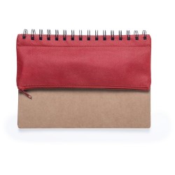 Cahier Éco-responsable et Pratique Personnalisé Mosku Matières : carton recyclé Couleurs : bleu marquage laser ultra précis