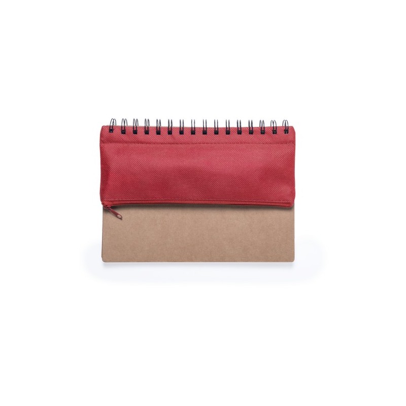 Cahier Éco-responsable et Pratique Personnalisé Mosku Matières : carton recyclé Couleurs : bleu marquage laser ultra précis