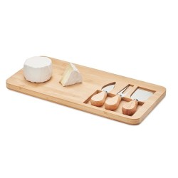 Plateau à fromage personnalisé en bambou pas cher GLENAVY Matières : bambou Couleurs : bois cadeau entreprise pas cher