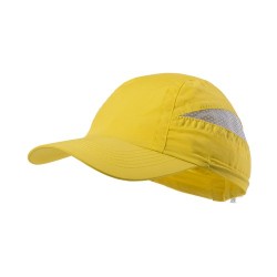 Casquette Personnalisée Publicitaire Laimbur Matières : microfibre Couleurs : jaune objet promotionnel éco-responsable