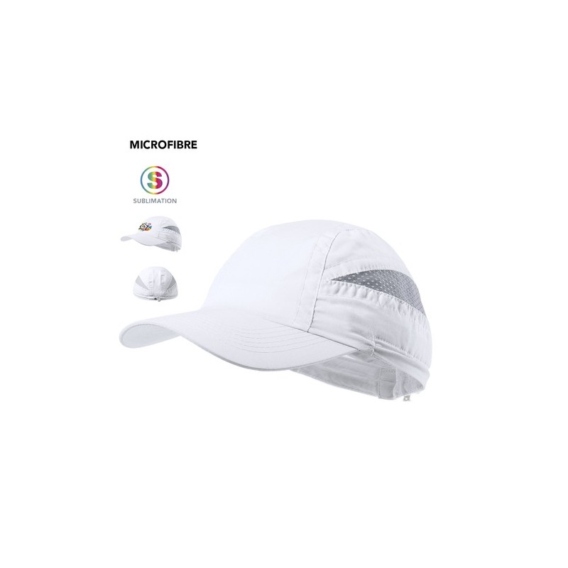 Casquette Personnalisée Publicitaire Laimbur Matières : microfibre Couleurs : jaune impression logo haute qualité