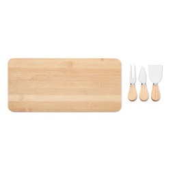 Plateau à fromage personnalisé en bambou pas cher GLENAVY Matières : bambou Couleurs : bois goodies publicitaire événementiel