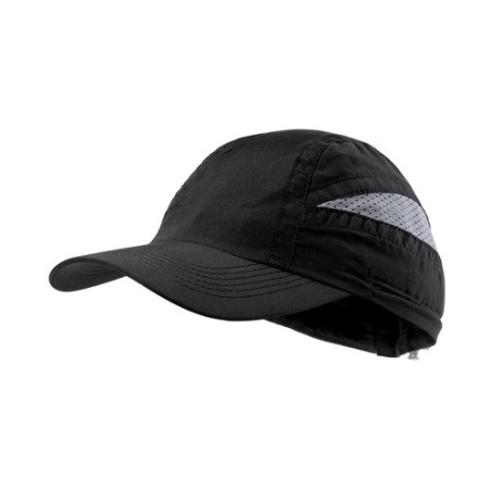 Casquette Personnalisée Publicitaire Laimbur Matières : microfibre Couleurs : noir goodies publicitaire événementiel