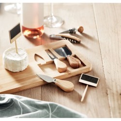 Plateau à fromage personnalisé en bambou pas cher GLENAVY Matières : bambou Couleurs : bois marquage laser ultra précis