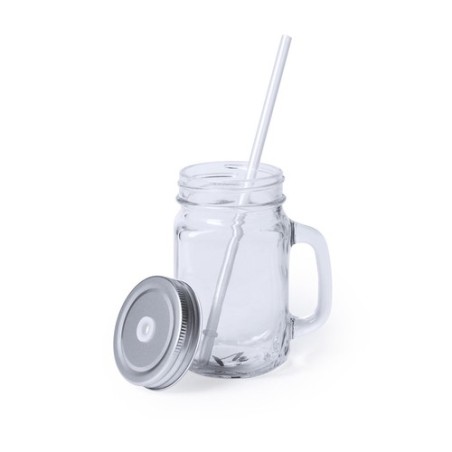 Pot Publicitaire Éco-responsable Personnalisé - Heisond Matières : verre Couleurs : bleu objet promo petit budget