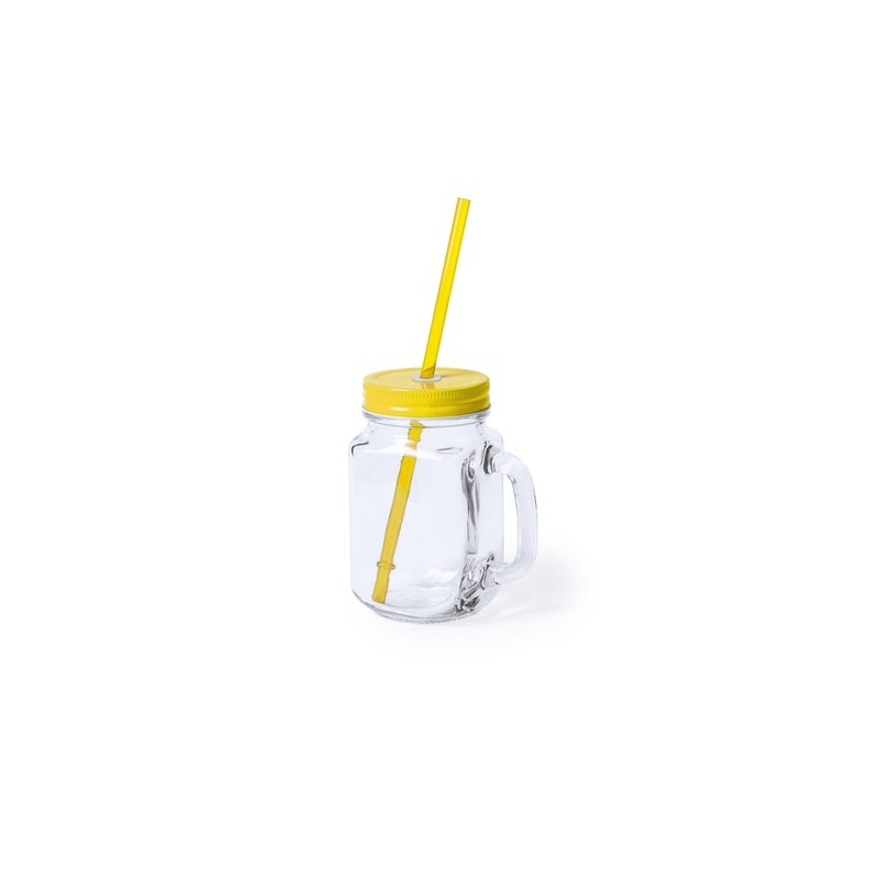 Pot Publicitaire Éco-responsable Personnalisé - Heisond Matières : verre Couleurs : rouge goodies personnalisé en stock