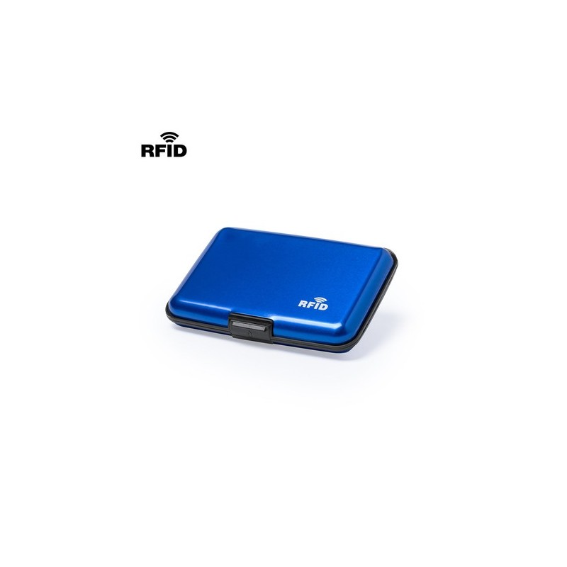 Porte-Cartes Élégant Personnalisé avec Sécurité RFID Rainol Matières : aluminium Couleurs : argenté cadeau collaborateur premium