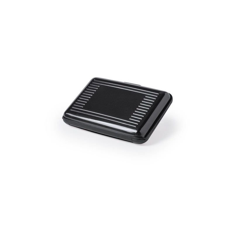 Porte-Cartes Élégant Personnalisé avec Sécurité RFID Rainol Matières : aluminium Couleurs : argenté cadeau client original