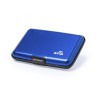 Porte-Cartes Élégant Personnalisé avec Sécurité RFID Rainol Matières : aluminium Couleurs : bleu personnalisation sur mesure