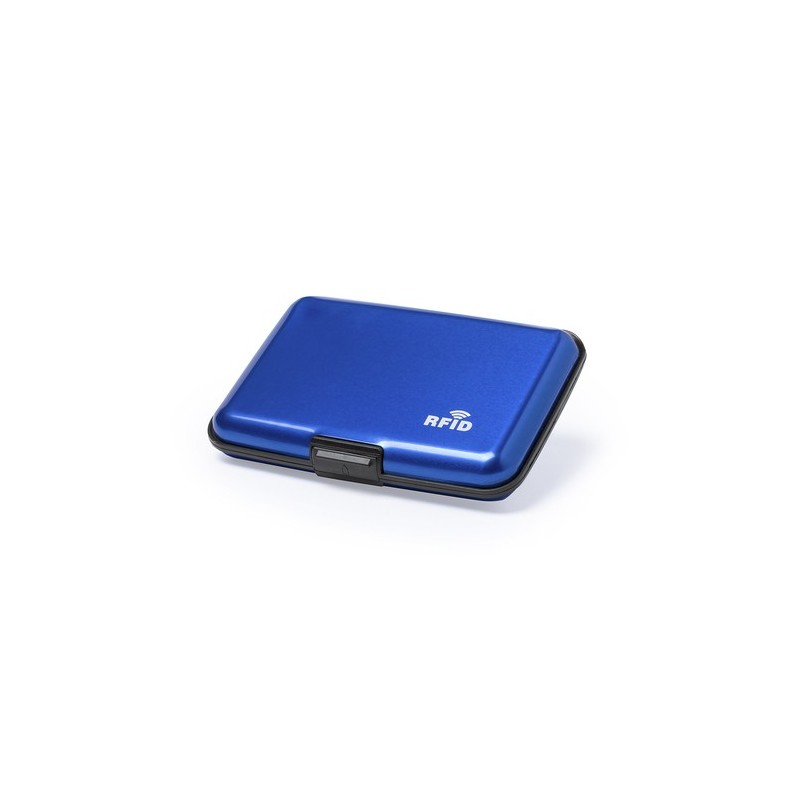 Porte-Cartes Élégant Personnalisé avec Sécurité RFID Rainol Matières : aluminium Couleurs : vert cadeau client original