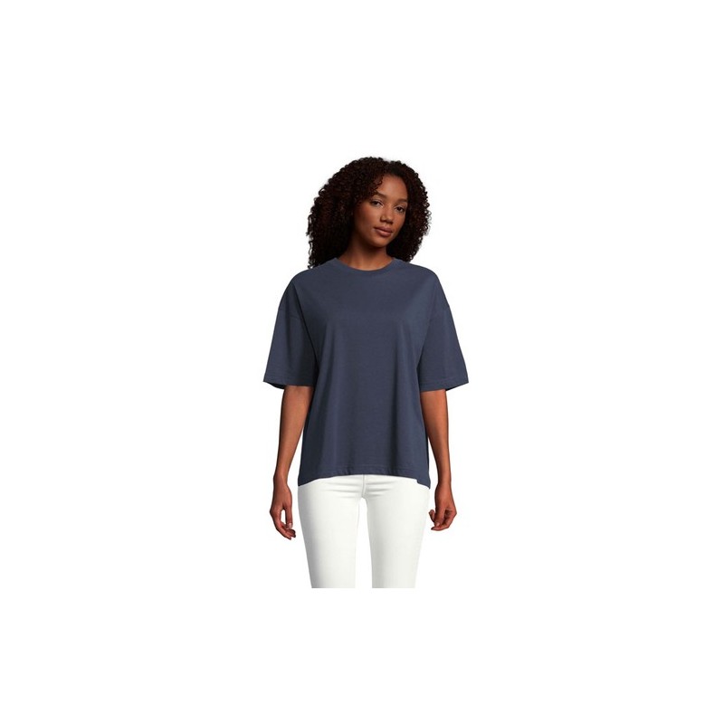 T-Shirt Oversize Personnalisé Femme BOXY WOMEN Taille textile : L Couleurs : french navy objet promotionnel éco-responsable