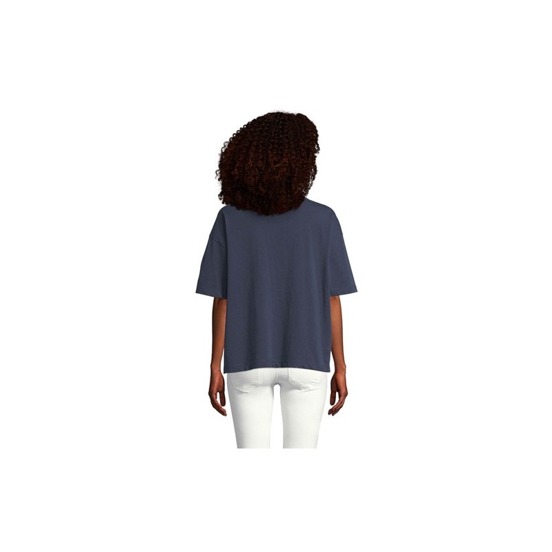 T-Shirt Oversize Personnalisé Femme BOXY WOMEN Taille textile : L Couleurs : french navy goodies personnalisé en stock