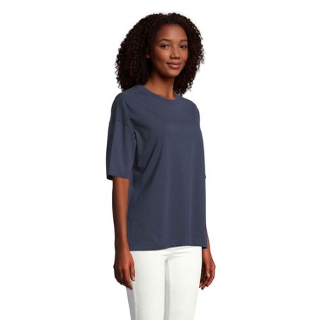 T-Shirt Oversize Personnalisé Femme BOXY WOMEN Taille textile : L Couleurs : french navy personnalisation rapide en France