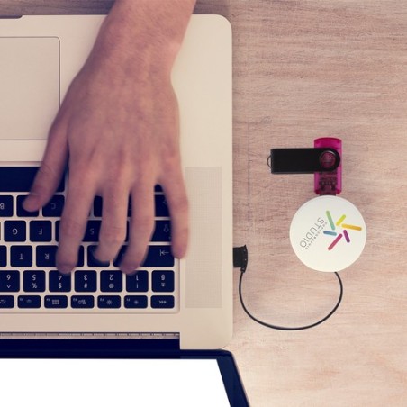 Hub USB Personnalisé High-Tech - Niyel pas cher Couleurs : vert accessoire événementiel unique