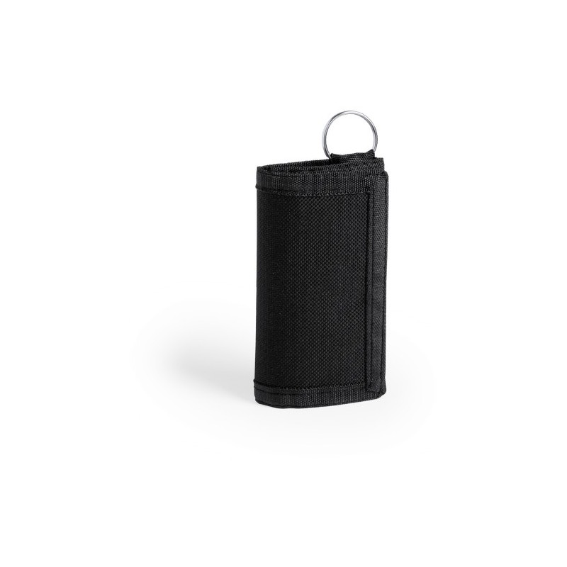 Porte-Clés Personnalisé en Porte Monnaie Motok Matières : polyester Couleurs : bleu marquage laser ultra précis