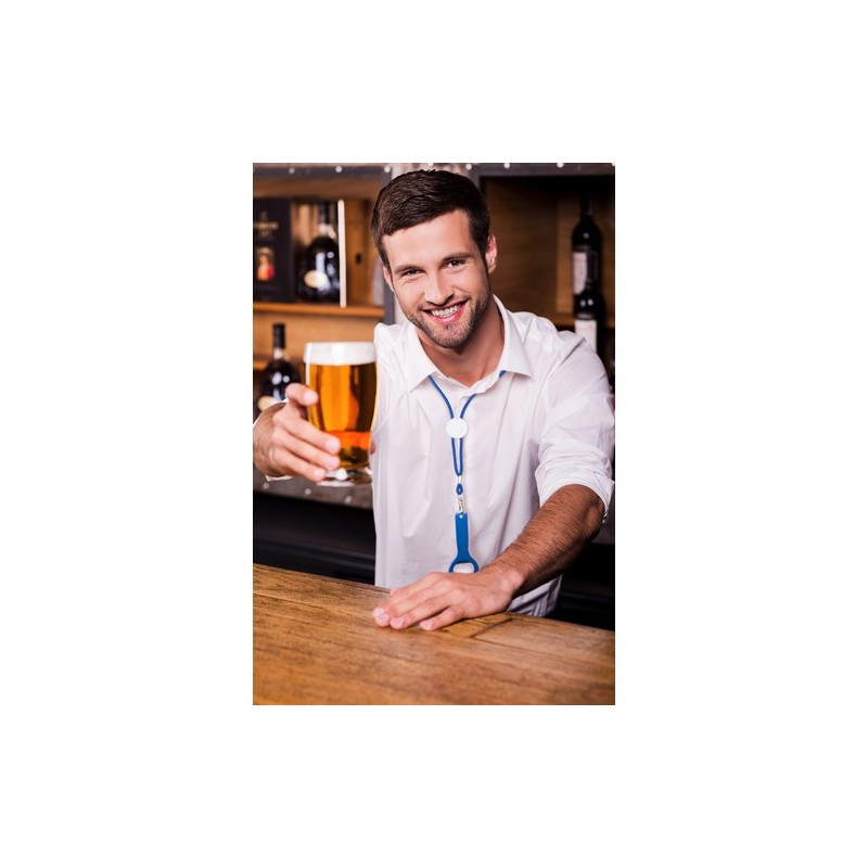 Ouvre Bouteille Publicitaire Gadux Matières : aluminium Couleurs : noir accessoire événementiel unique