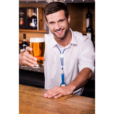 Ouvre Bouteille Publicitaire Gadux Matières : aluminium Couleurs : noir accessoire événementiel unique