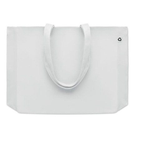 Sac de Plage Éco-responsable en Toile Recyclée 280 gr/m² - RESPECT COLOURED Matières : coton recyclé Couleurs : blanc goodies pu