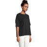 T-Shirt Oversize Personnalisé Femme BOXY WOMEN Taille textile : L Couleurs : noir profond cadeau client original