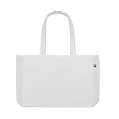 Sac de Plage Éco-responsable en Toile Recyclée 280 gr/m² - RESPECT COLOURED Matières : coton recyclé Couleurs : blanc cadeau col