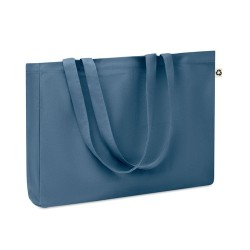 Sac de Plage Éco-responsable en Toile Recyclée 280 gr/m² - RESPECT COLOURED Matières : coton recyclé Couleurs : bleu personnalis