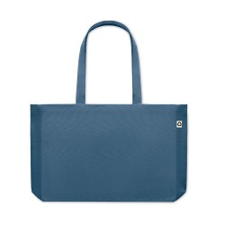 Sac de Plage Éco-responsable en Toile Recyclée 280 gr/m² - RESPECT COLOURED Matières : coton recyclé Couleurs : bleu objet promo