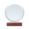 Trophée Ronde Personnalisé Élégant KEEN Matières : verre Couleurs : marron personnalisable avec votre logo