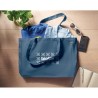 Sac de Plage Éco-responsable en Toile Recyclée 280 gr/m² - RESPECT COLOURED Matières : coton recyclé Couleurs : bleu personnalis