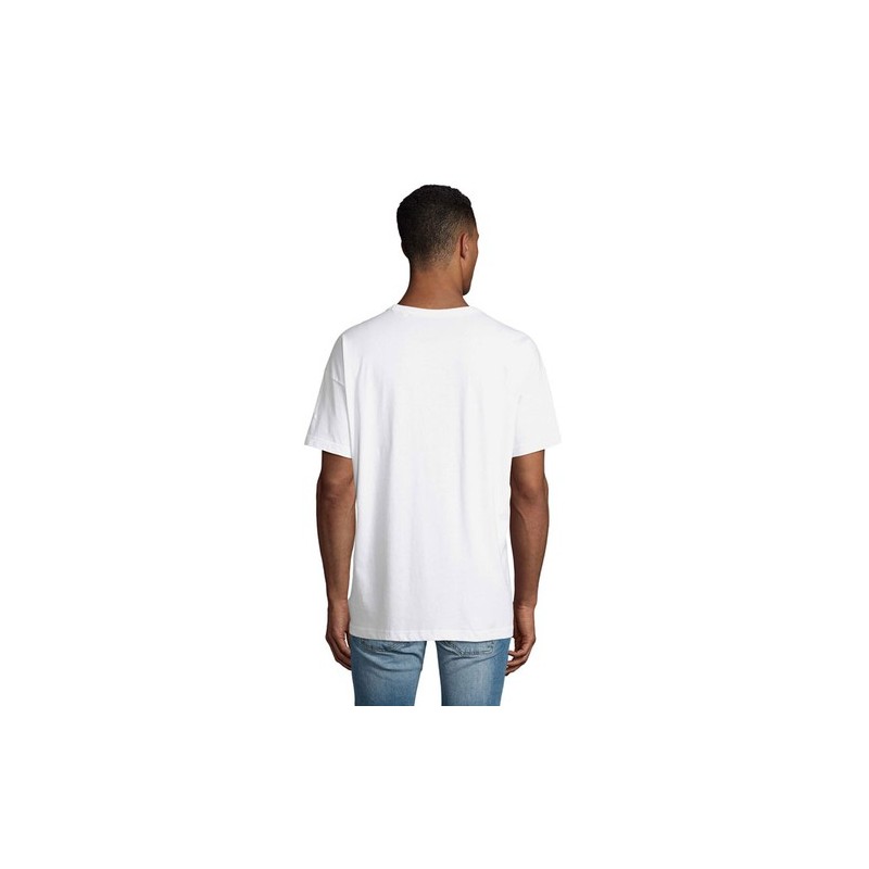 T-Shirt Oversize Personnalisé pas cher BOXY MEN Taille textile : S Couleurs : blanc goodies personnalisé en stock