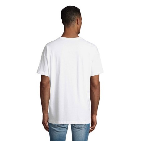 T-Shirt Oversize Personnalisé pas cher BOXY MEN Taille textile : S Couleurs : blanc goodies personnalisé en stock
