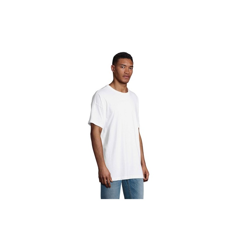 T-Shirt Oversize Personnalisé pas cher BOXY MEN Taille textile : S Couleurs : blanc personnalisation rapide en France
