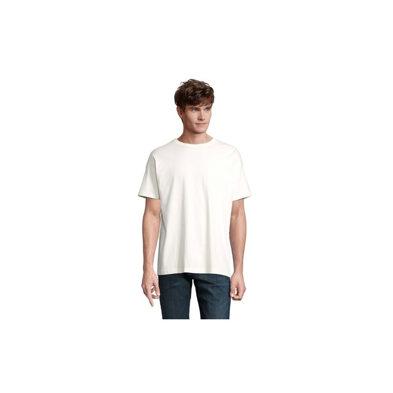 T-Shirt Oversize Personnalisé pas cher BOXY MEN Taille textile : M Couleurs : écru personnalisable avec votre logo