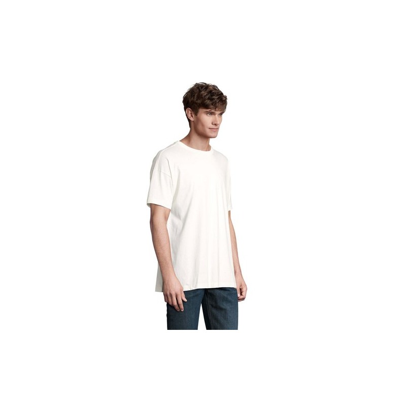 T-Shirt Oversize Personnalisé pas cher BOXY MEN Taille textile : M Couleurs : écru livraison express 24h 48h