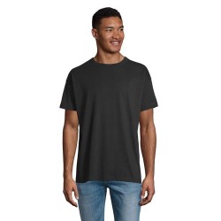 T-Shirt Oversize Personnalisé pas cher BOXY MEN Taille textile : S Couleurs : noir profond impression logo haute qualité