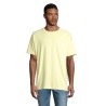 T-Shirt Oversize Personnalisé pas cher BOXY MEN Taille textile : XL Couleurs : jaune clair marquage couleur éclatante