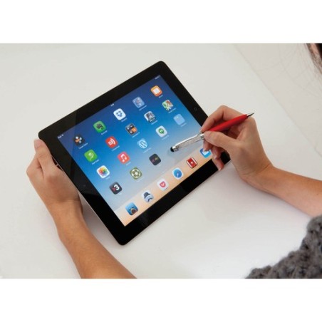 Stylet bille multifonction publicitaire personnalisé - Globix Matières : métal Couleurs : noir cadeau entreprise pas cher