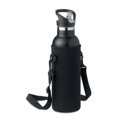 Gourde à double paroi personnalisée 700ml TIKSI Matières : acier inoxydable Couleurs : noir 2