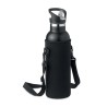 Gourde à double paroi personnalisée 700ml TIKSI Matières : acier inoxydable Couleurs : noir personnalisable avec votre logo