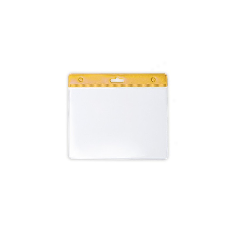 Badge Publicitaire Idéal Personnalisé Alter Matières : PVC Couleurs : jaune
