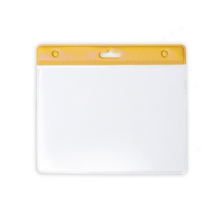 Badge Publicitaire Idéal Personnalisé Alter Matières : PVC Couleurs : blanc marquage couleur éclatante