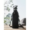 Gourde à double paroi personnalisée 700ml TIKSI Matières : acier inoxydable Couleurs : noir impression haute définition