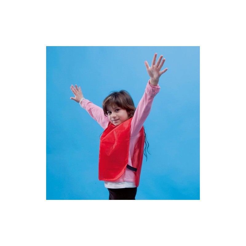 Chasuble Colorée Personnalisée Unique pour Enfants - Wiki Matières : polyester Couleurs : rouge goodies publicitaire événementie