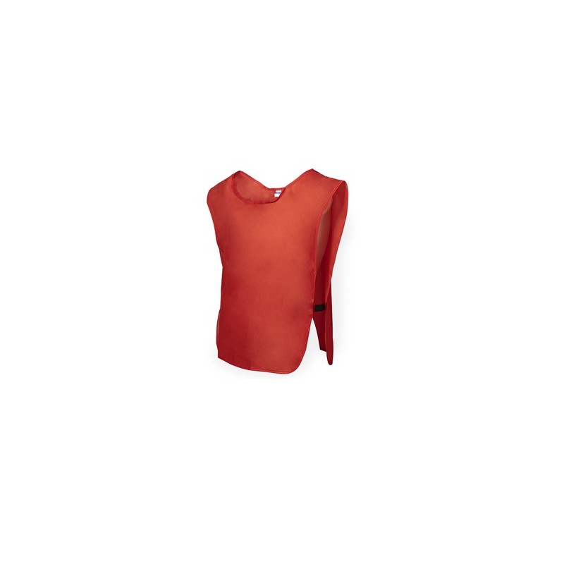 Chasuble Colorée Personnalisée Unique pour Enfants - Wiki Matières : polyester Couleurs : rouge goodies personnalisé en stock