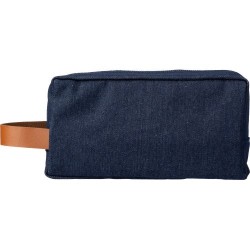 Trousse de toilette en denim personnalisée pas cher - Marianne Matières : polyester Couleurs : bleu goodies publicitaire événeme