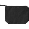 Trousse de maquillage  en coton recyclé Cressida Matières : coton Couleurs : noir